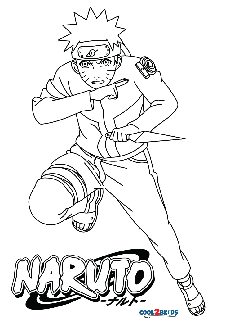 Desenhos de Naruto Uzumaki Para Colorir - Páginas Para Impressão Grátis